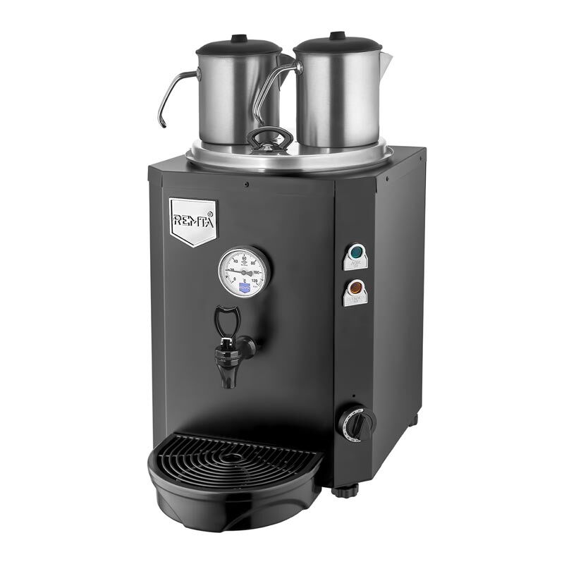Remta DE12 Jumbo Çay Makinesi, 2 Demlikli, 13 L, Elektrikli